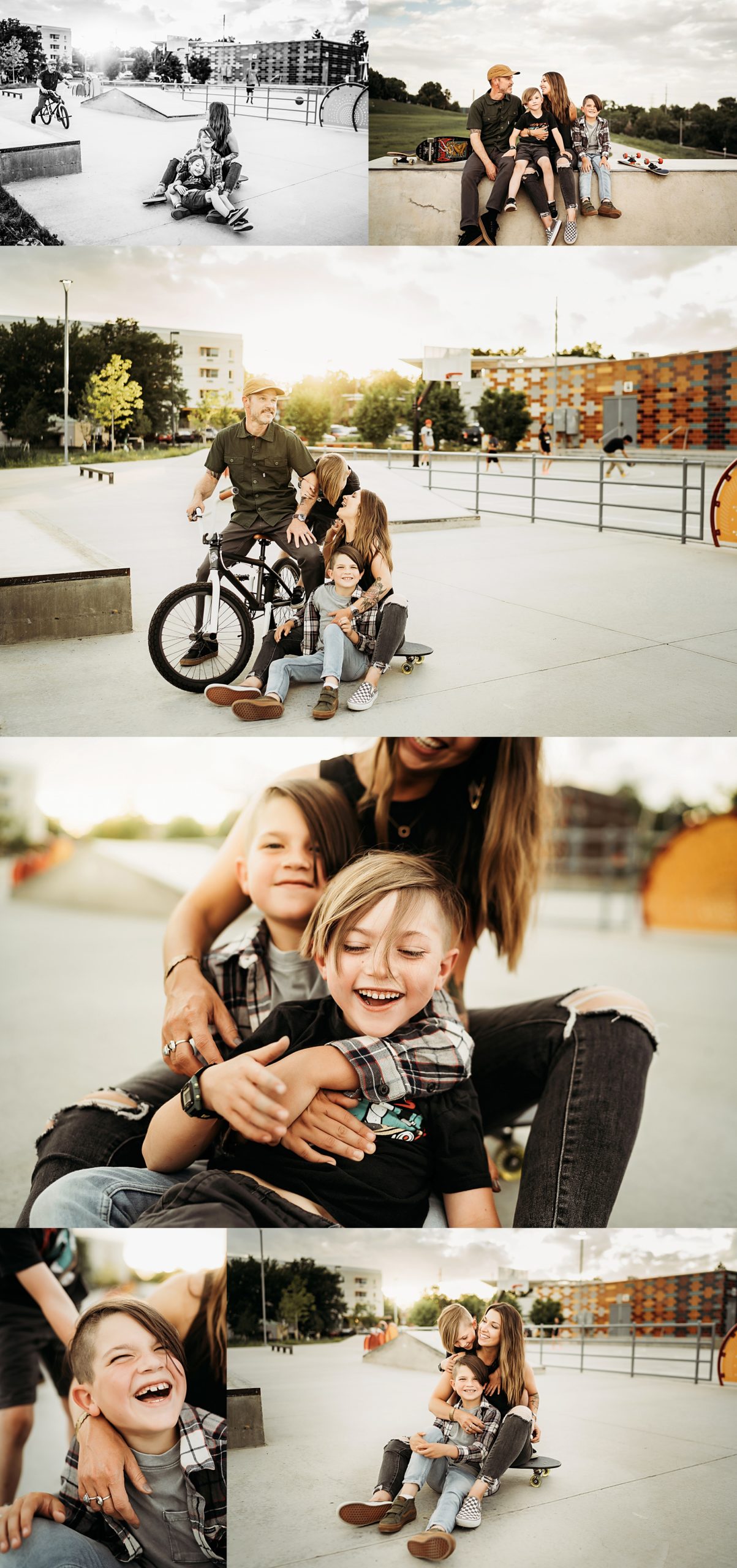 alex morris design family photographer denver colorado, skate park, skateboard